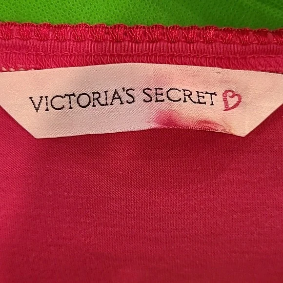 Victoria's Secret Fuchsia Nightshirt with Gold Logo - Picture 6 of 6